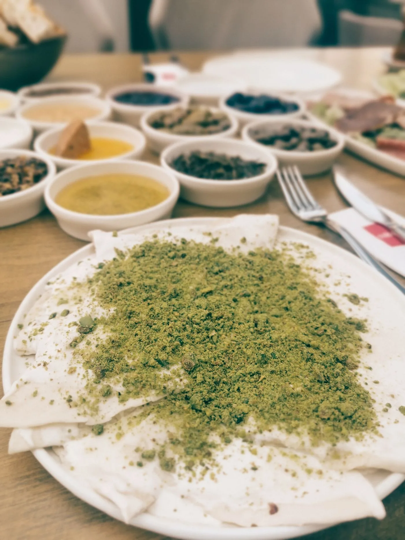 Tatlı servisi — tel kadayıf